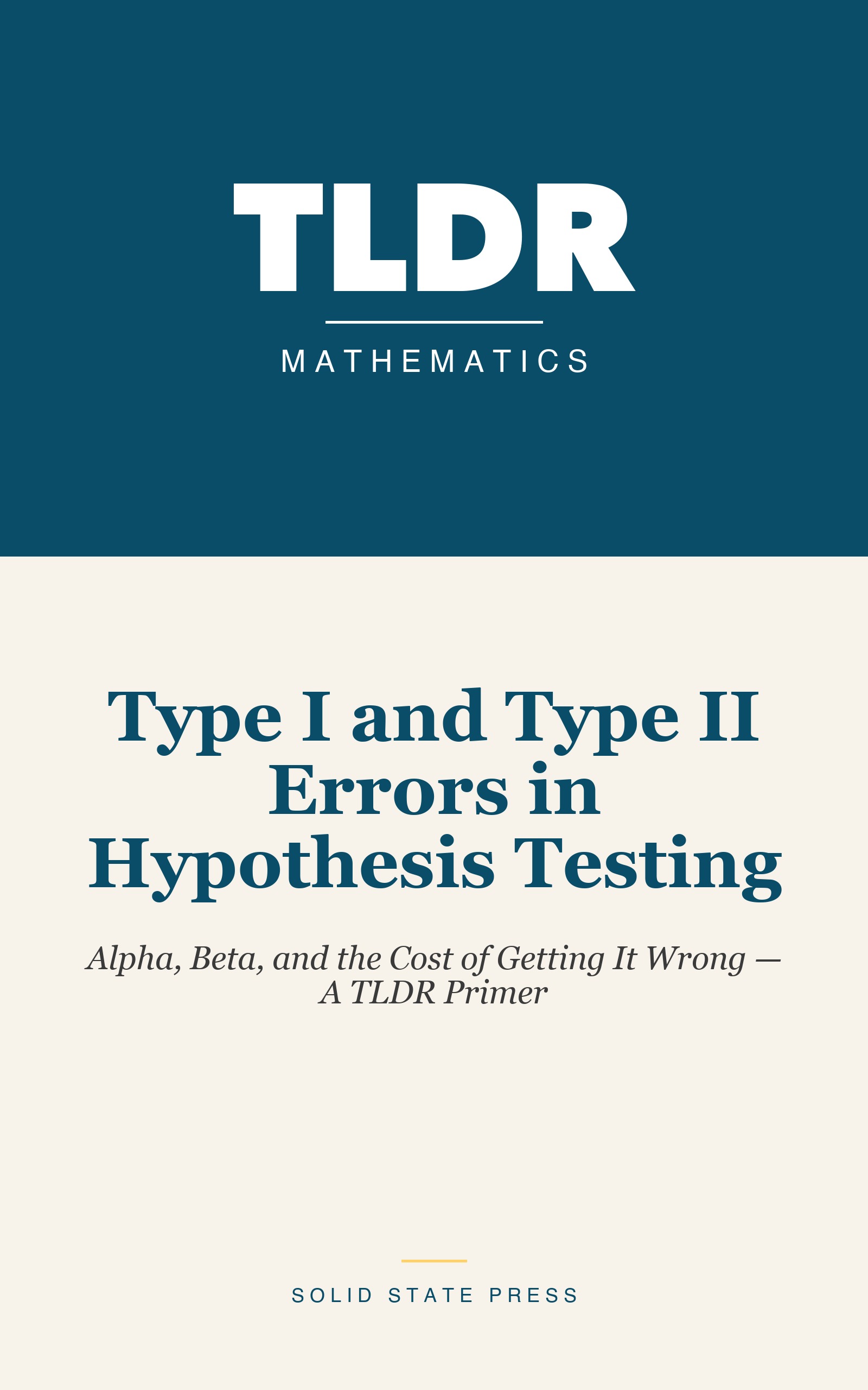 Type I and Type II Errors in Hypothesis Testing cover