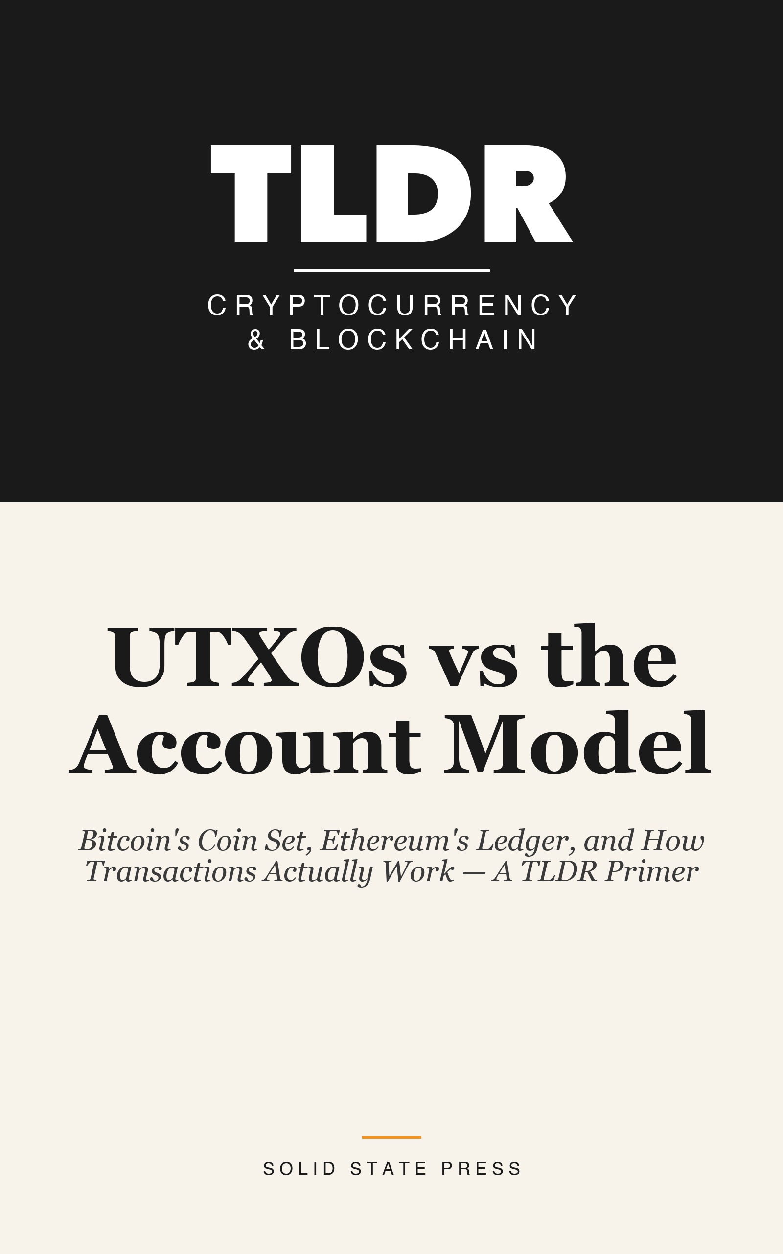 UTXOs vs the Account Model cover