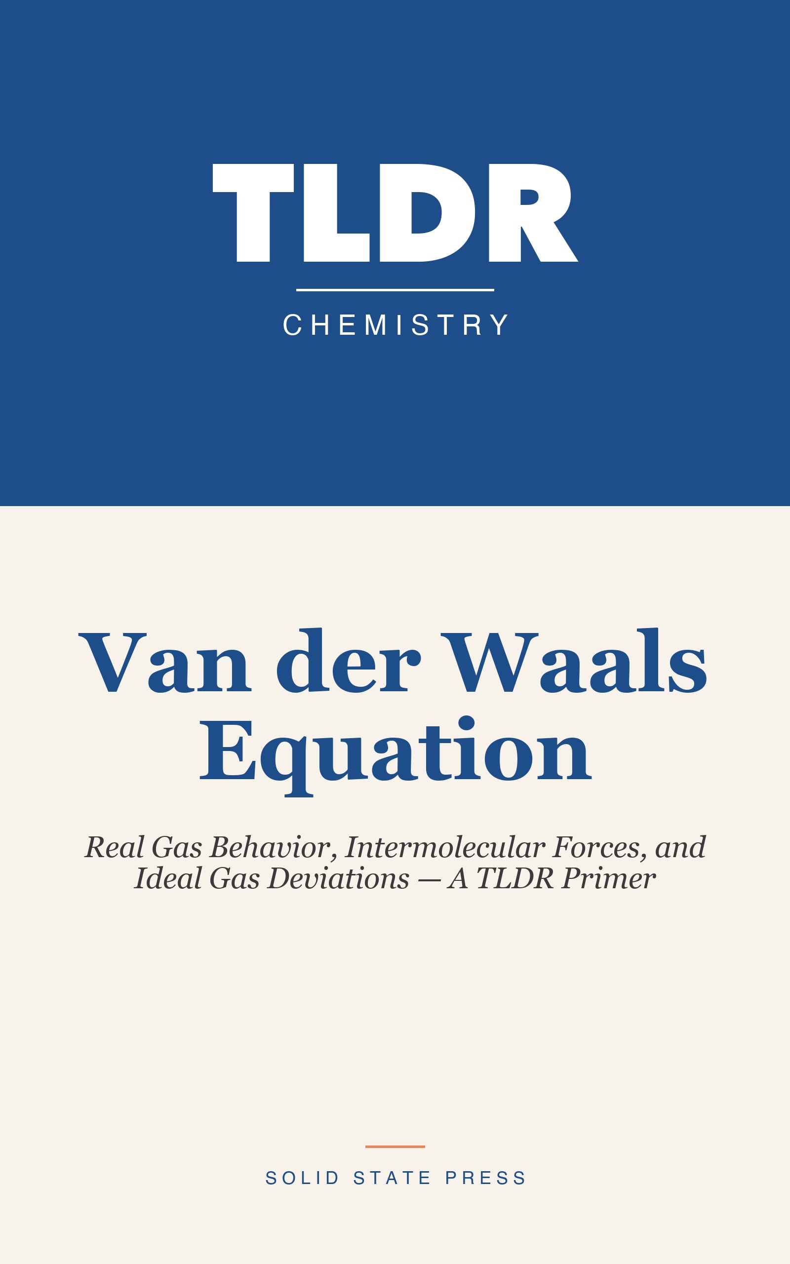 Van der Waals Equation cover