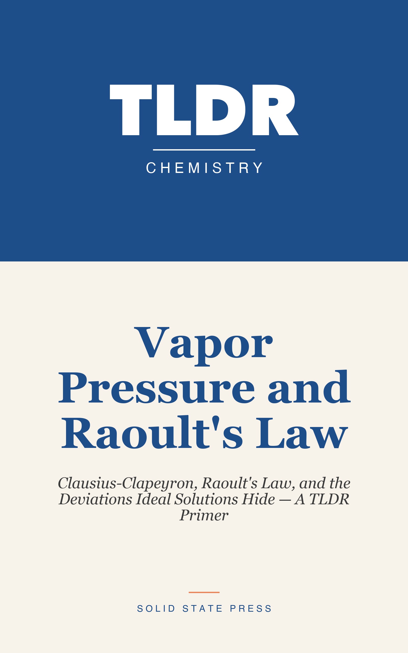 Vapor Pressure and Raoult's Law cover