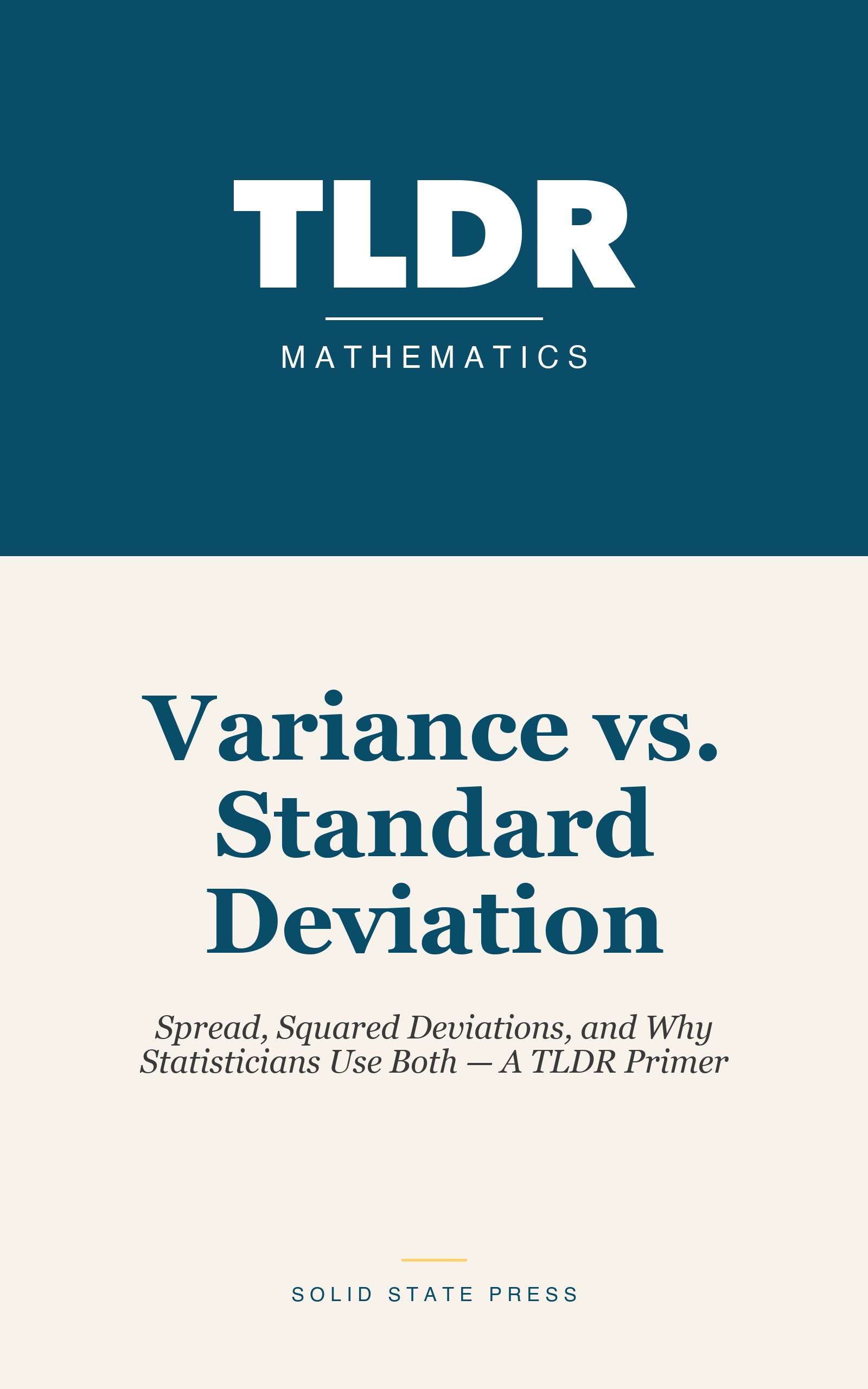 Variance vs. Standard Deviation cover