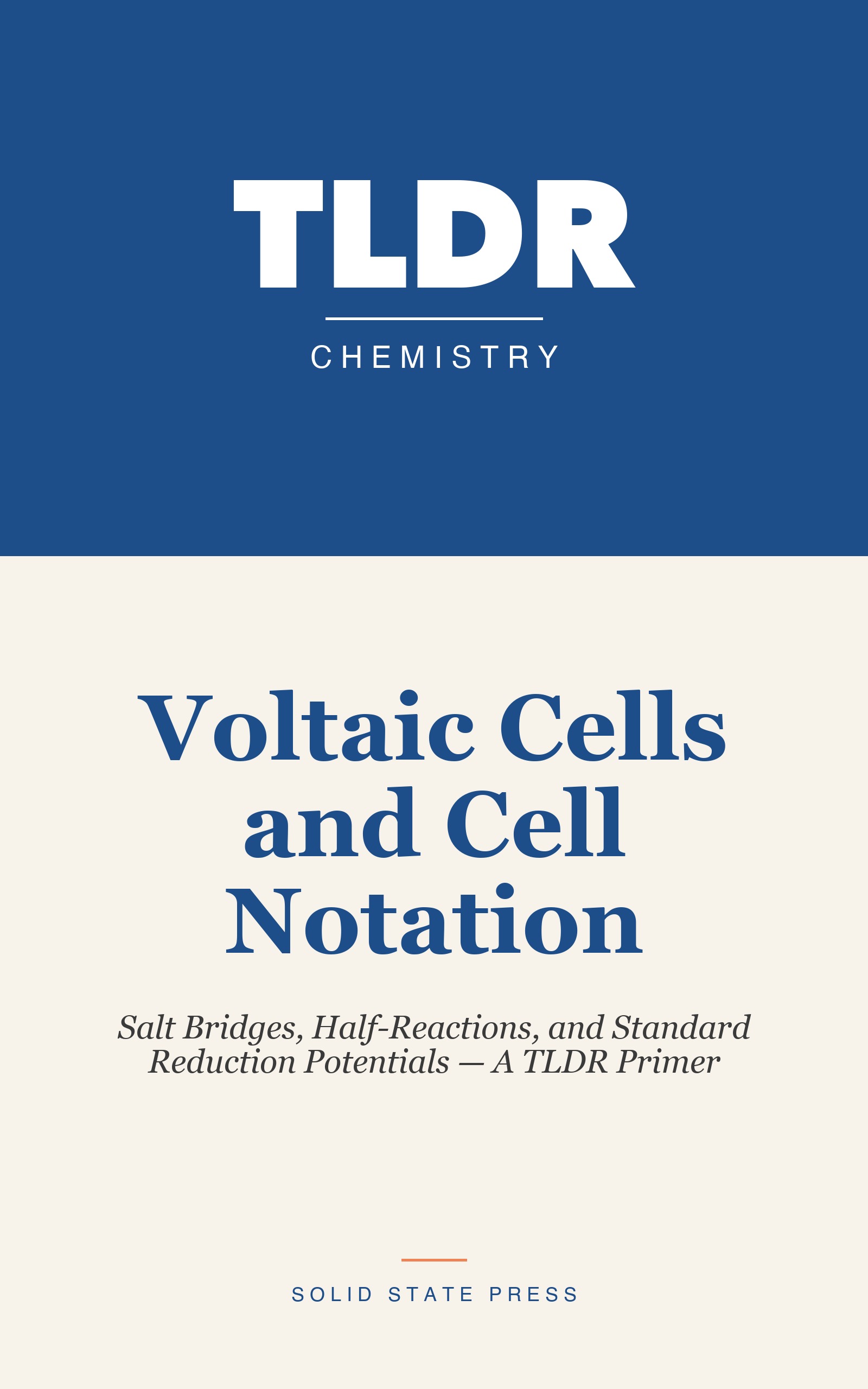 Voltaic Cells and Cell Notation cover