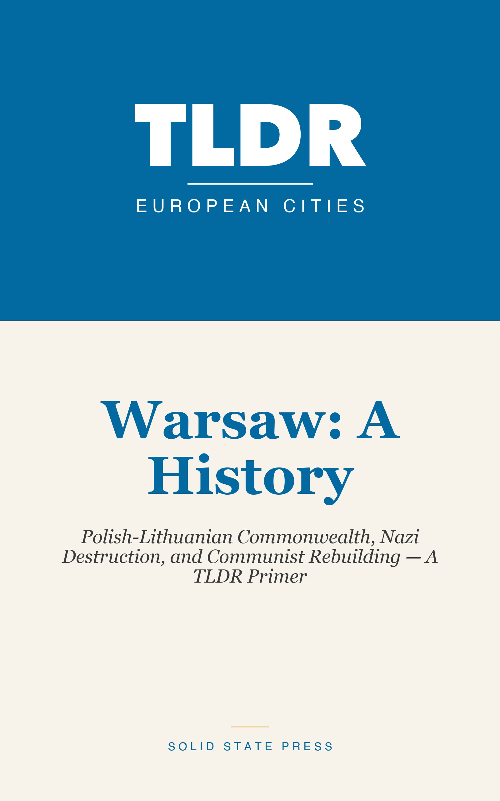 Warsaw: A History cover