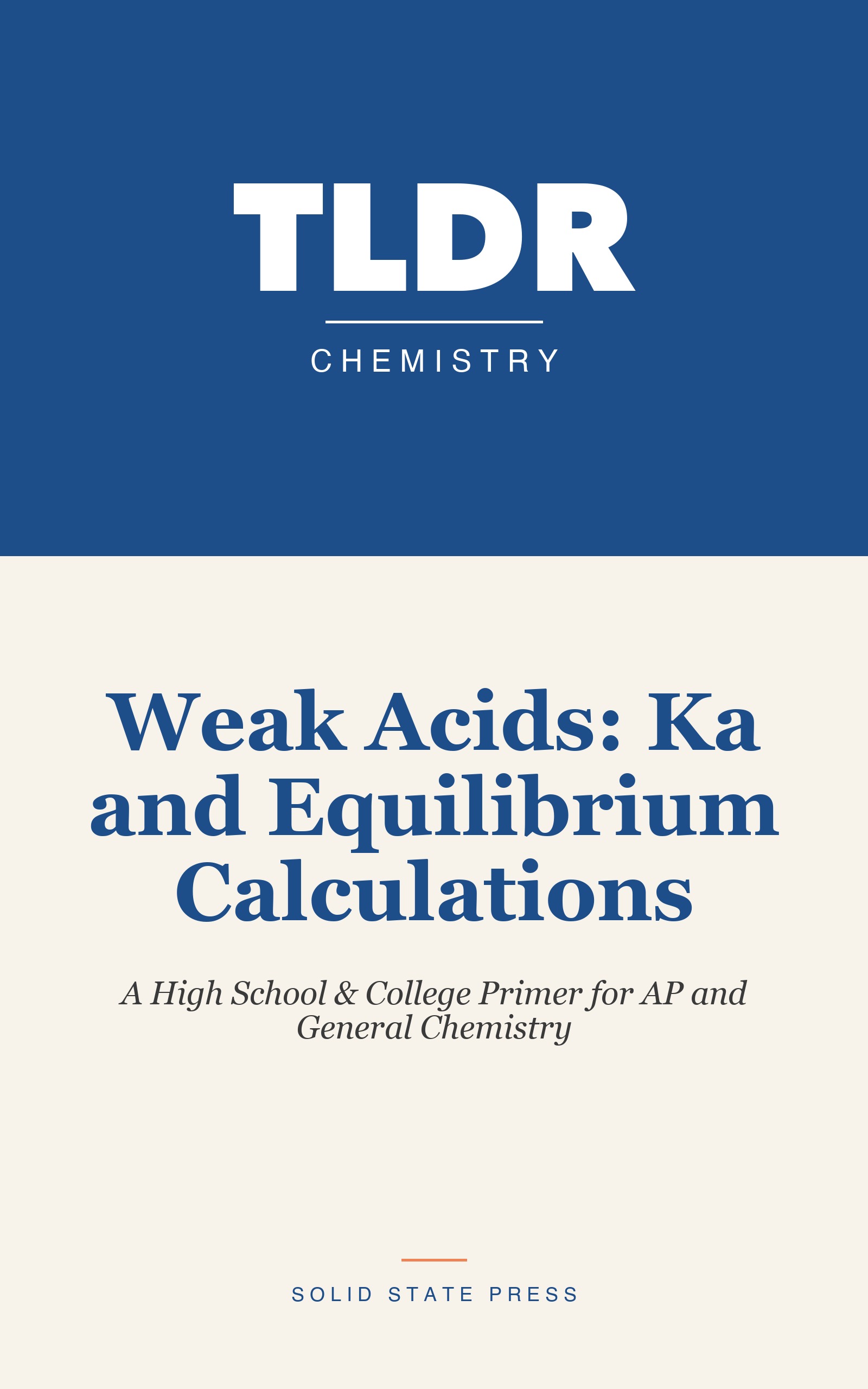 Weak Acids: Ka and Equilibrium Calculations cover