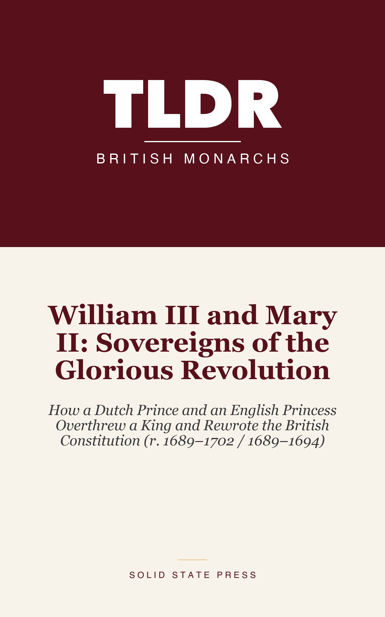 William III and Mary II: Sovereigns of the Glorious Revolution cover