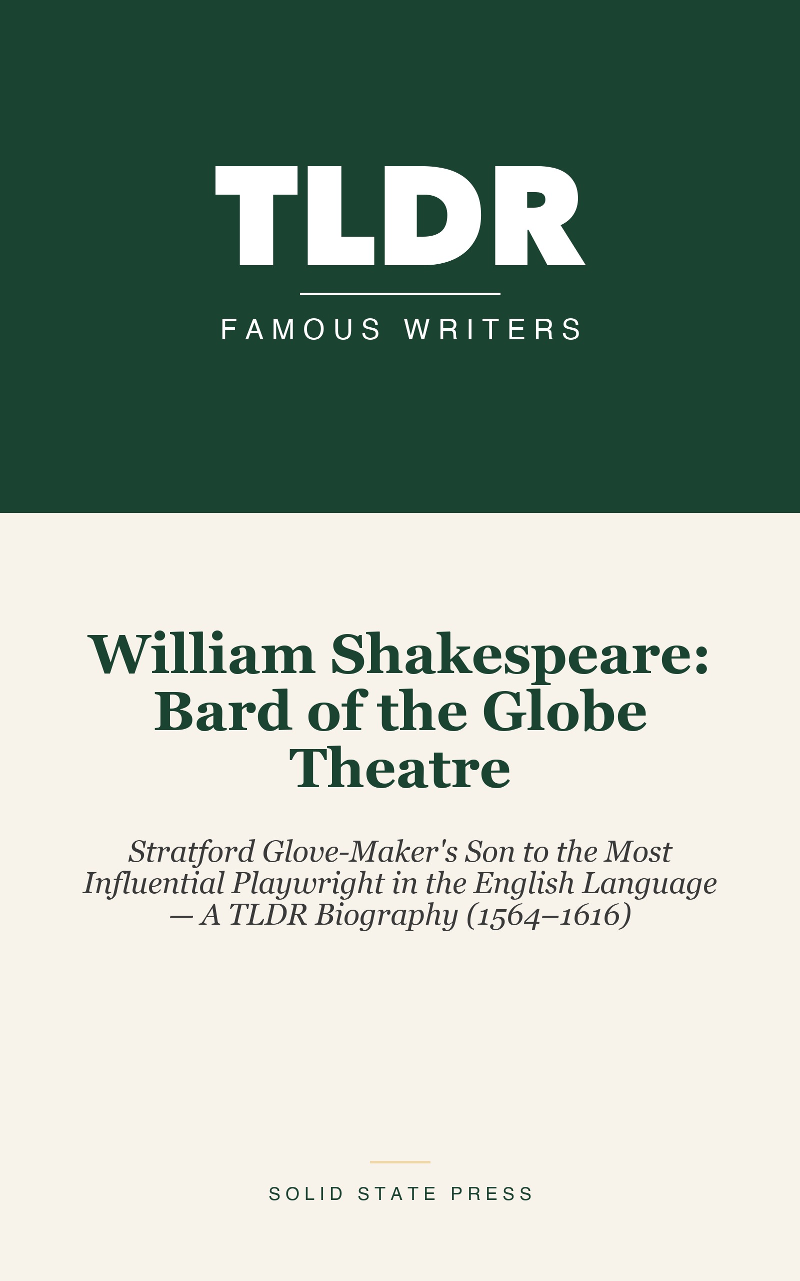 William Shakespeare: Bard of the Globe Theatre cover