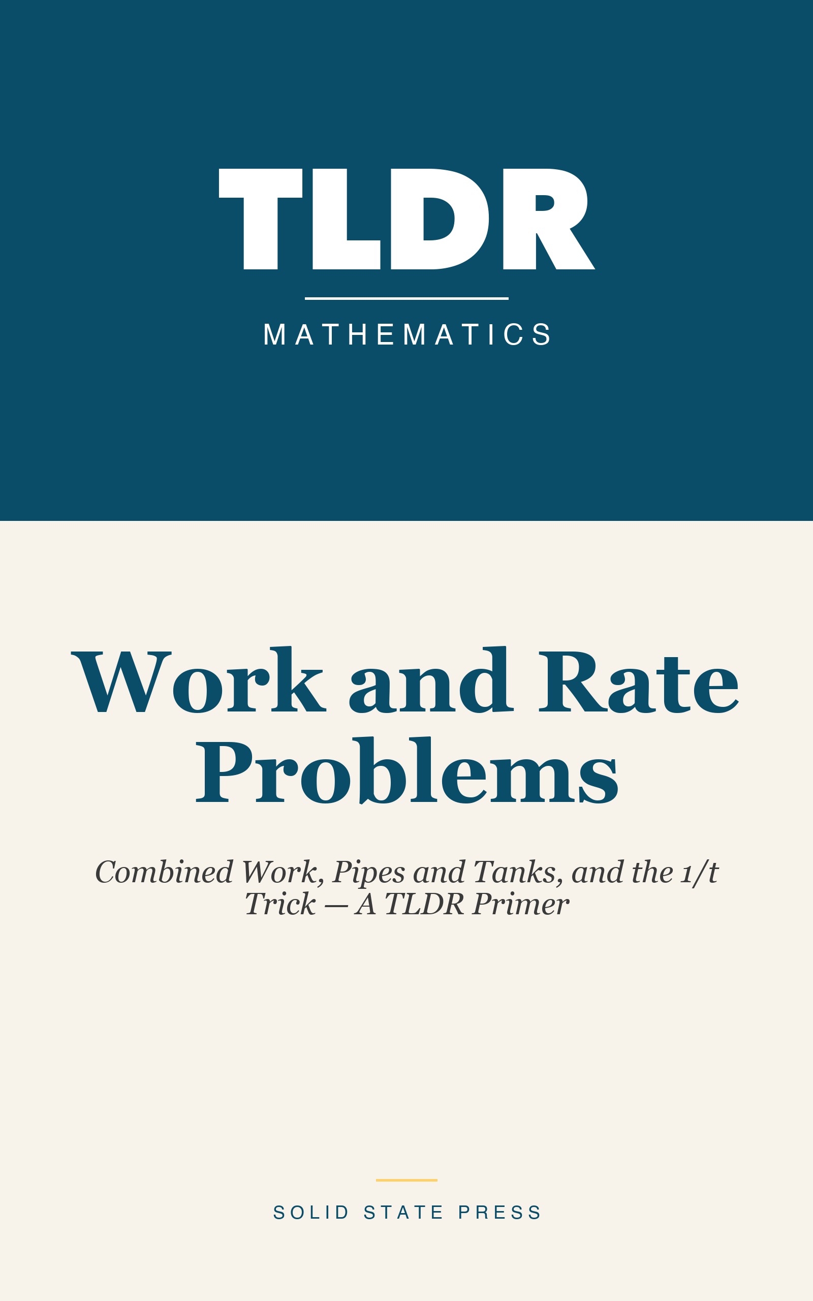 Work and Rate Problems cover